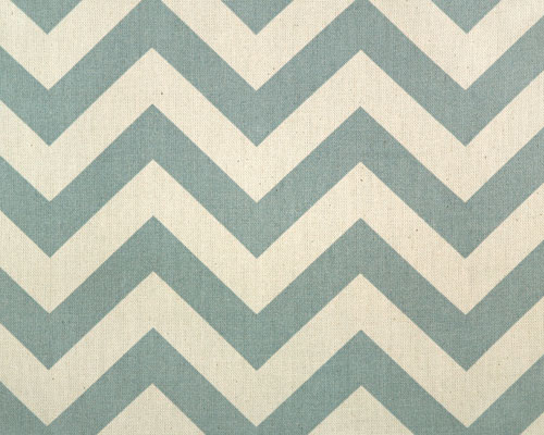 Green Chevron Fabric